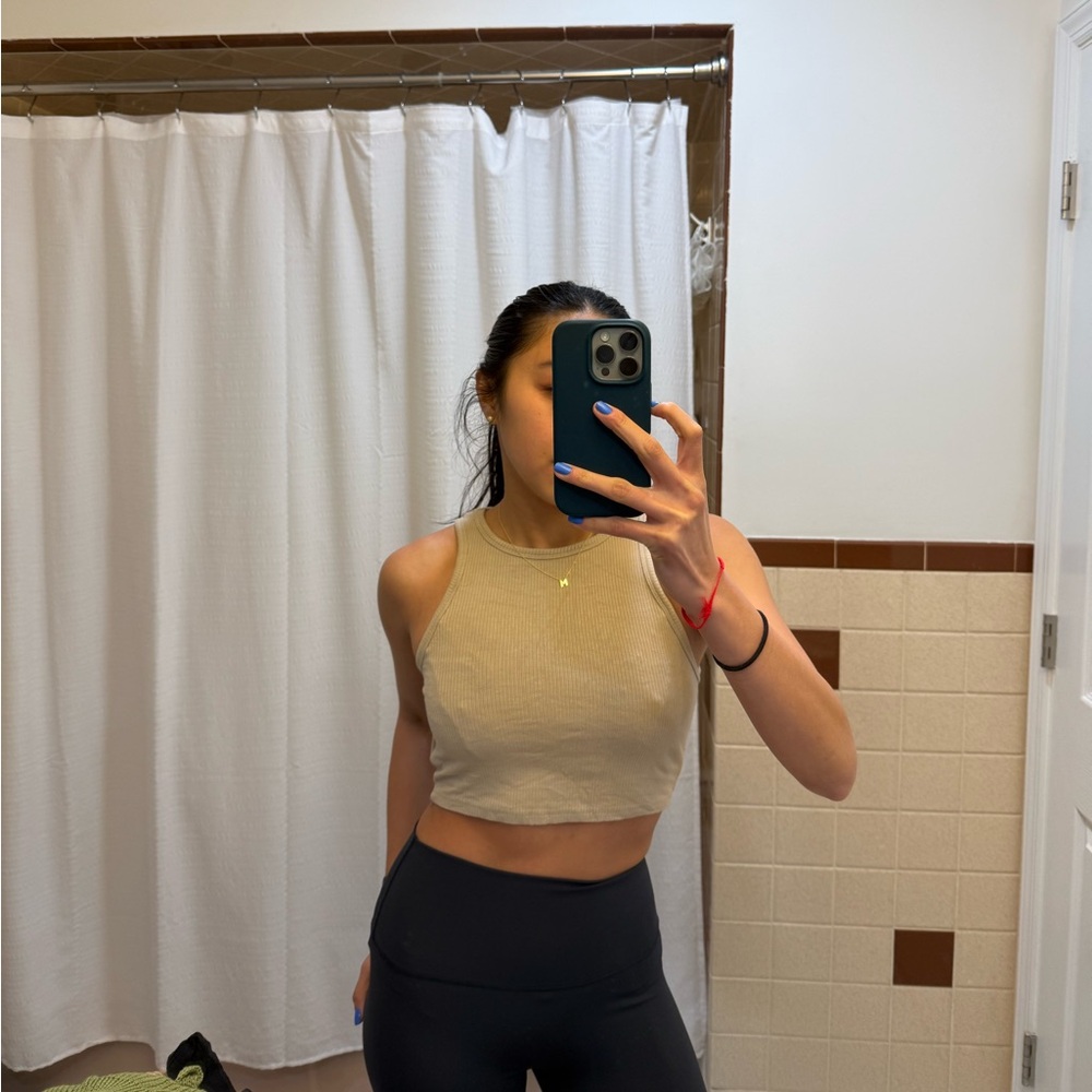 beige Zara tank top